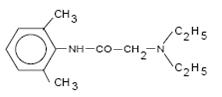 chemical structure for lidocaine