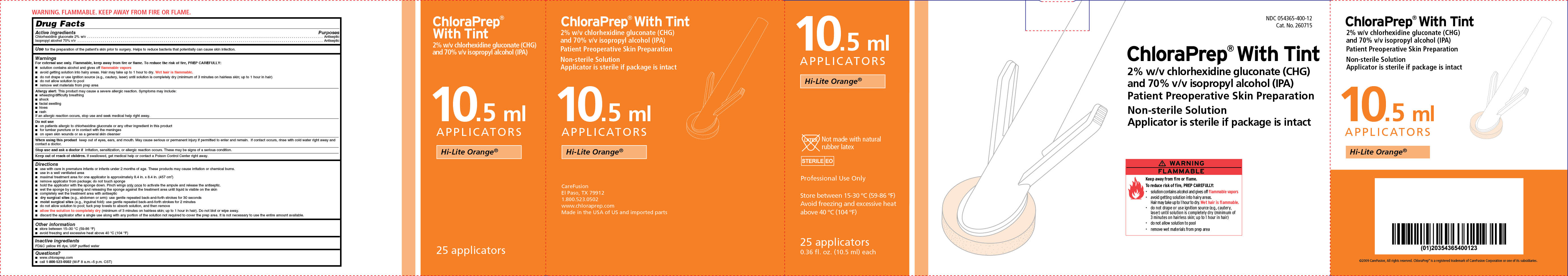 ChloraPrep 10.5mL Hi-Lite Orange