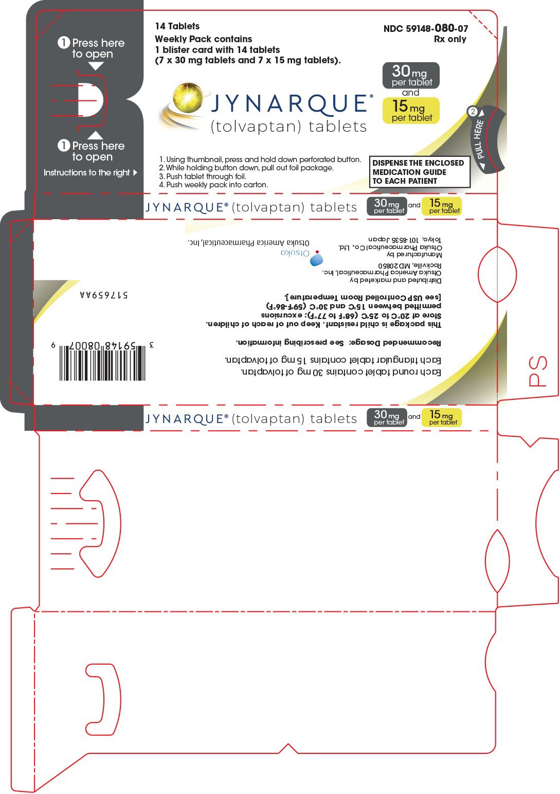 PRINCIPAL DISPLAY PANEL - 30-15 mg Sleeve