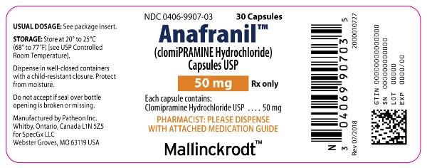 PACKAGE LABEL - PRINCIPAL DISPLAY PANEL - 50 mg Bottle