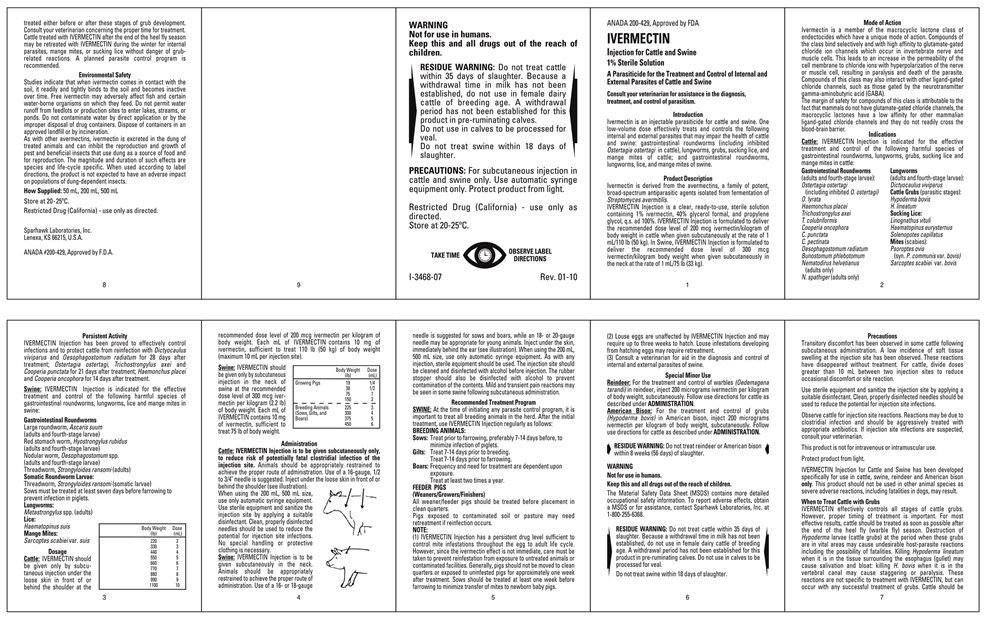 SLI-Ivermectin Inj-Onsert-13 label
