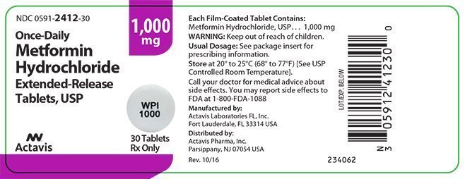 Metformin Extended Release Tablets - FDA prescribing information, side ...