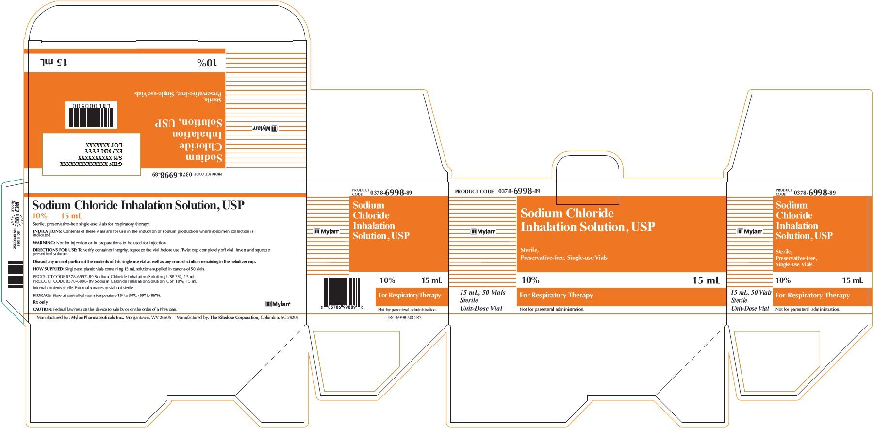 Sodium Chloride Inhalation Solution 10% 15mL Carton