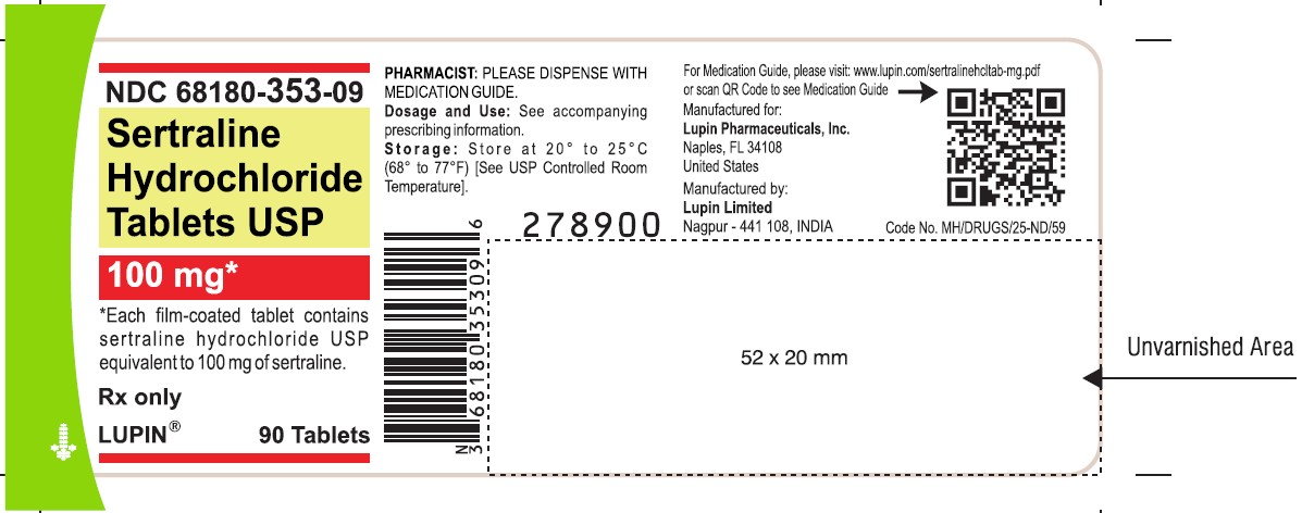 Container Label- 100 mg-90 Tablets