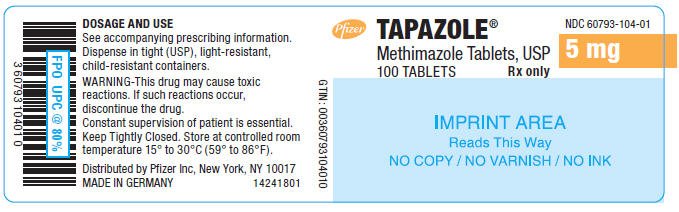 PRINCIPAL DISPLAY PANEL - 5 mg Tablet Bottle Label