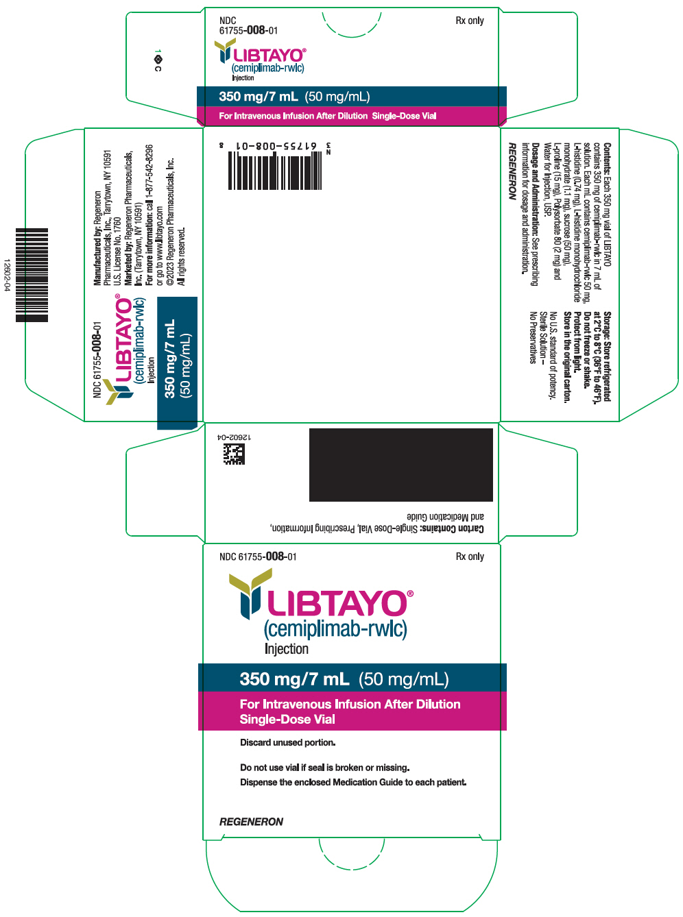 PRINCIPAL DISPLAY PANEL - 350 mg/7 mL Vial Carton