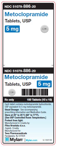 Metoclopramide 5 mg Tablets Unit Carton Label