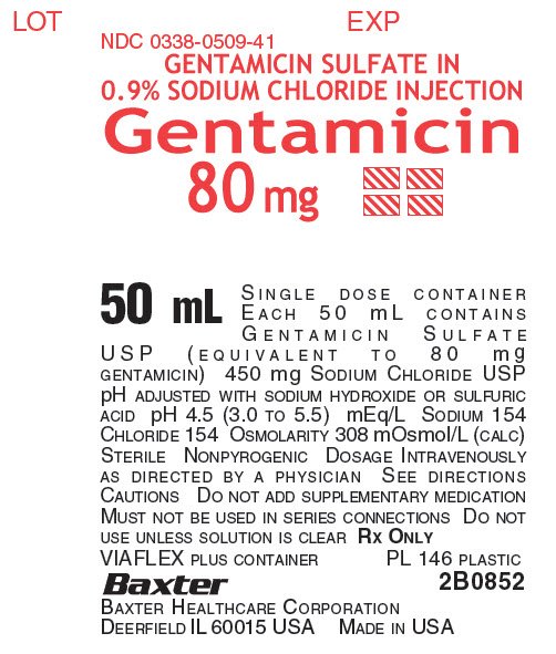 Gentamicin Sodium Chloride FDA prescribing information, side effects