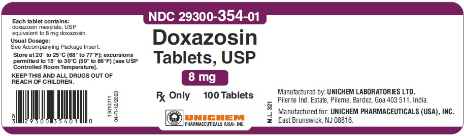 Doxazosin Tablets USP, 8 mg