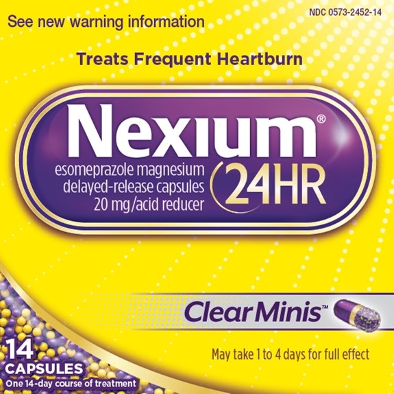 Nexium 24HR Clear Minis 14 ct