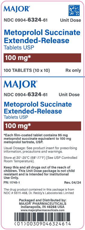 100mg carton label