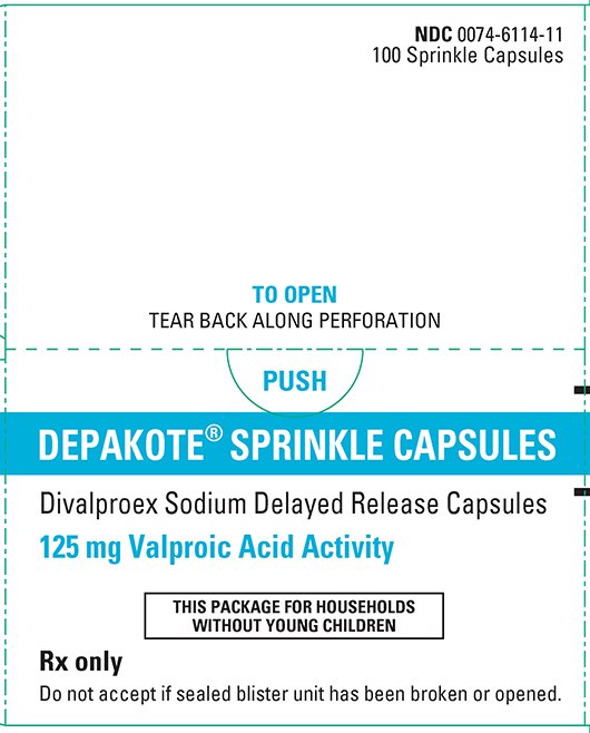 depakote sprinkle 125mg 100 ct blister pack