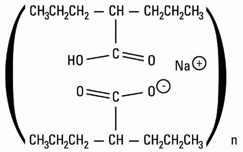 Chemical structure for divalproex sodium