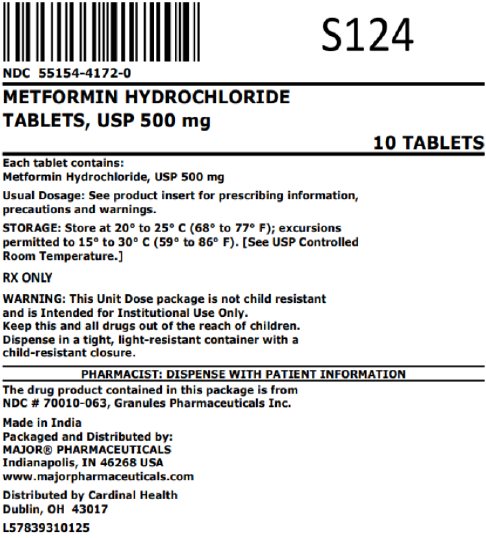 500mg bag label