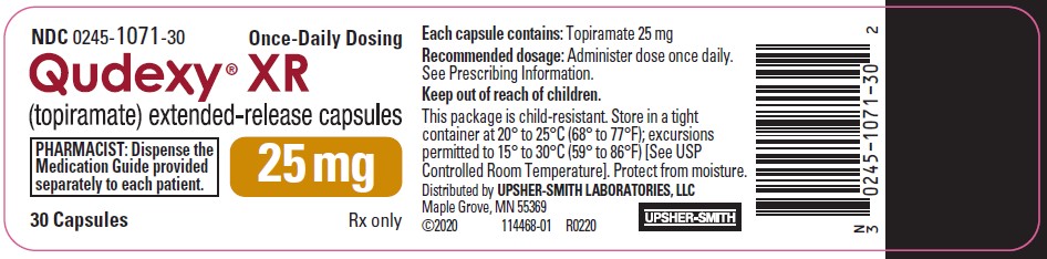 25 mg Capsule Bottle Label
