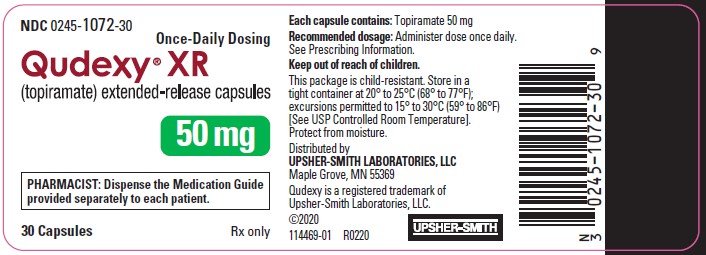 50 mg Capsule Bottle Label