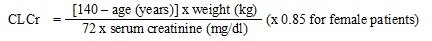 Creatinine clearance
