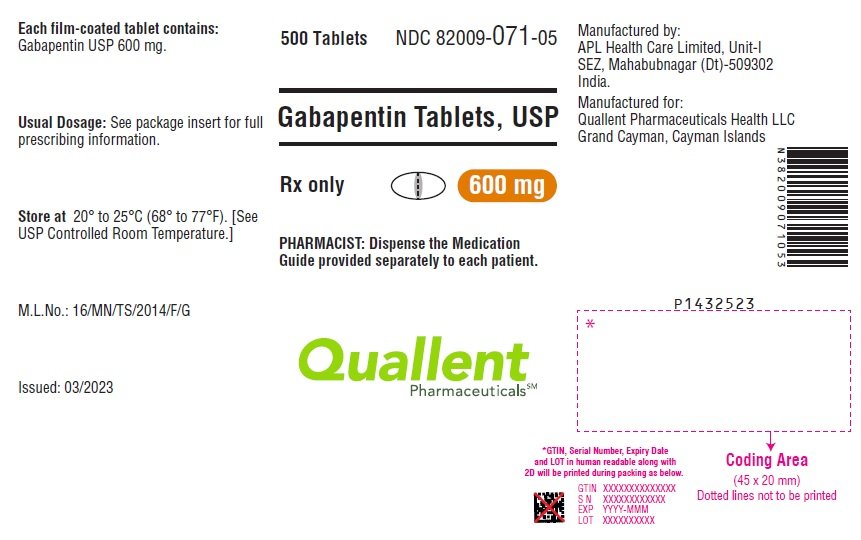 PACKAGE LABEL-PRINCIPAL DISPLAY PANEL - 600 mg (100 Tablets Bottle)