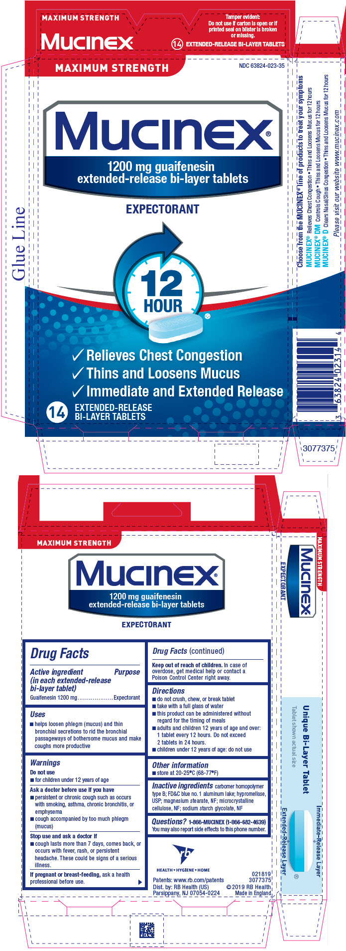 Mucinex Maximum Strength Package