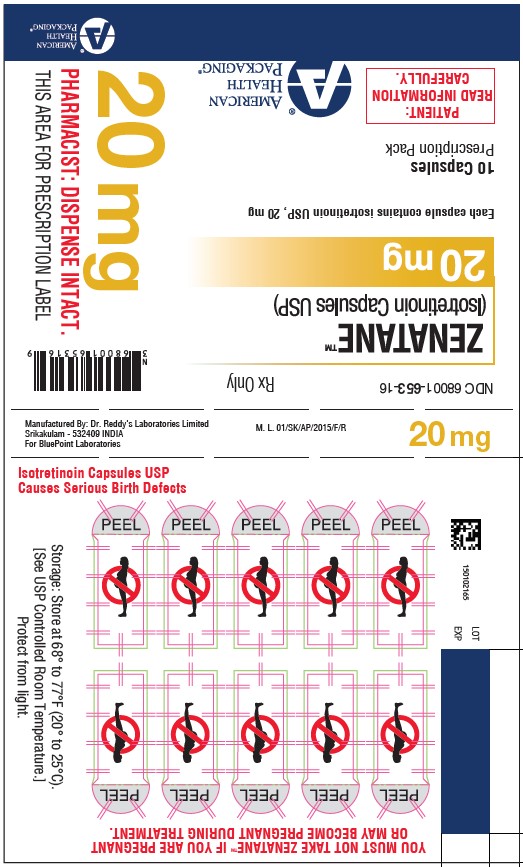 Blister Card- Isotretinoin Capsules USP 20mg