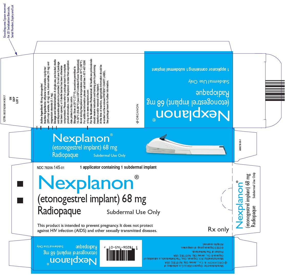 PRINCIPAL DISPLAY PANEL - 68 mg Implant Blister Pack Carton