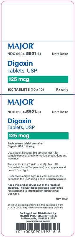 125mcg carton label