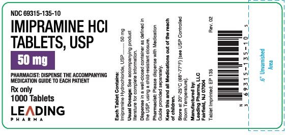 Imipramine 50mg 1000tab Label