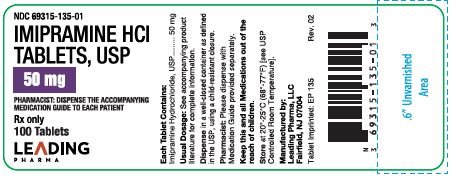 Imipramine 50mg 100tab Label