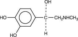 Epinephrine Structural Formula