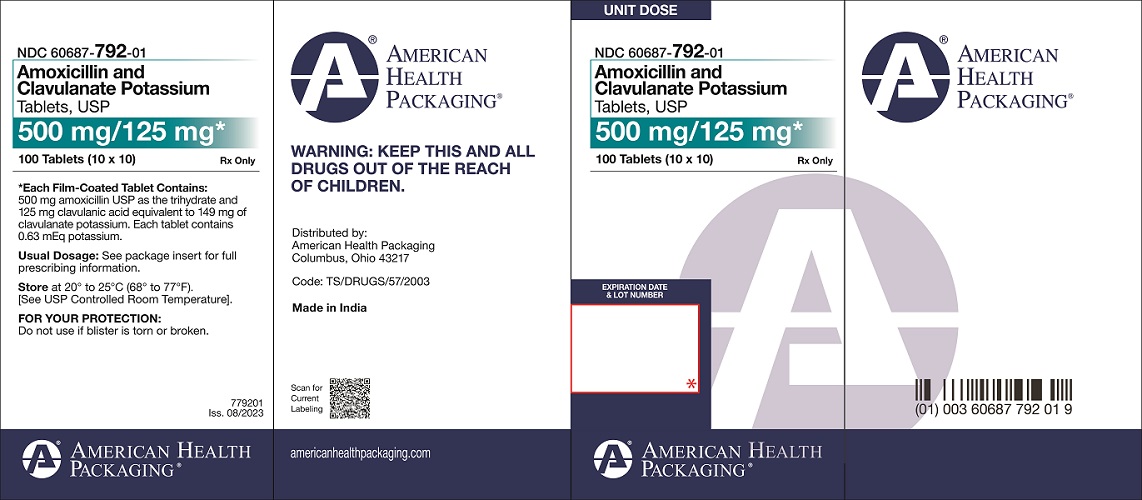 500mg-125mg Amoxicillin & Clavulanate Potassium Tablets Carton