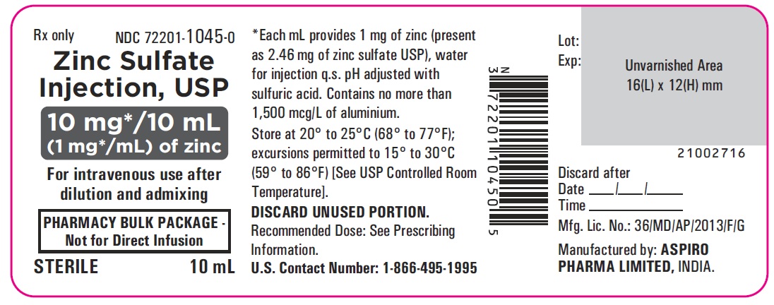 zincsulfateinjection10mgcontainerlabel