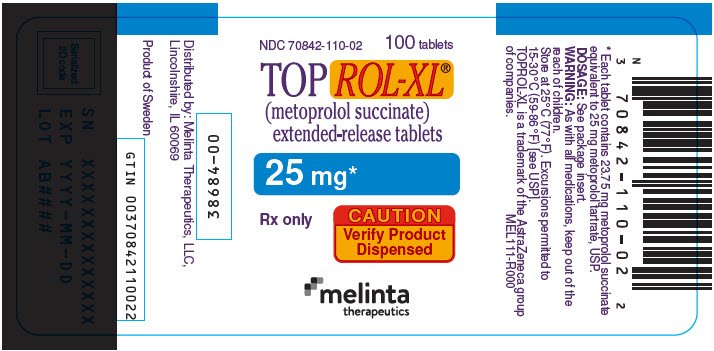 PRINCIPAL DISPLAY PANEL - 25 mg Tablet Bottle Label