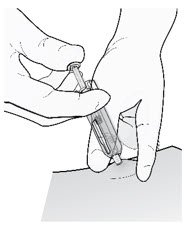 Hold clear finger grip.