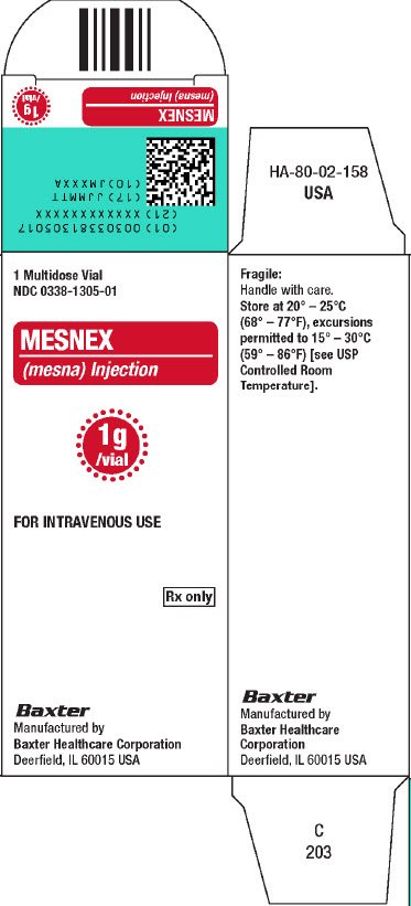 Mesnex Representative Carton Label 1g NDC 0338-1305-01  1 of 2