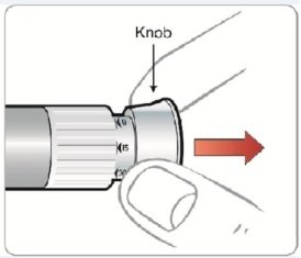 Figure I - 120mcg pull knob straight out