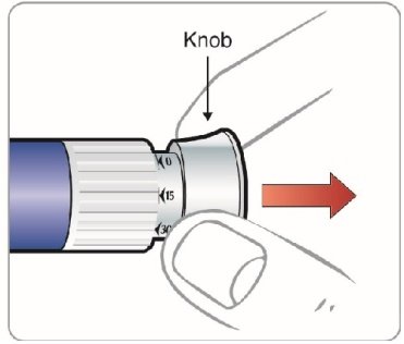 Figure L - 60mcg pull knob out