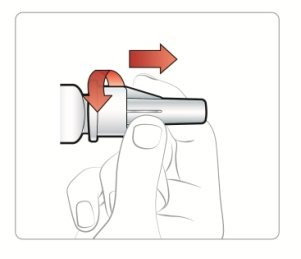 Figure T - 60mcg unscrew capped needle