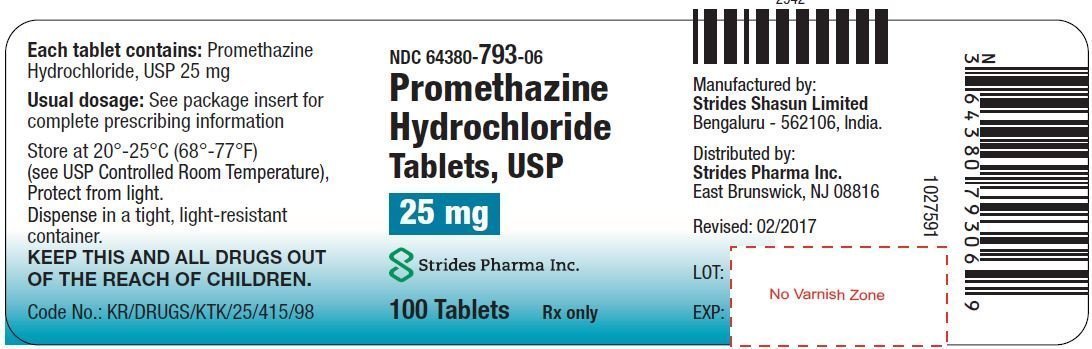 promethazine hcl 25 mg side effects