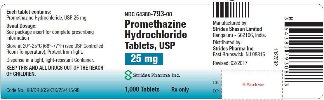 promethazine hcl 25 mg side effects