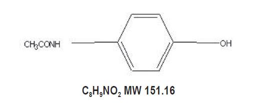 Acetaminophen Structural Formula