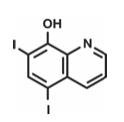 Iodoquinol structral formula 