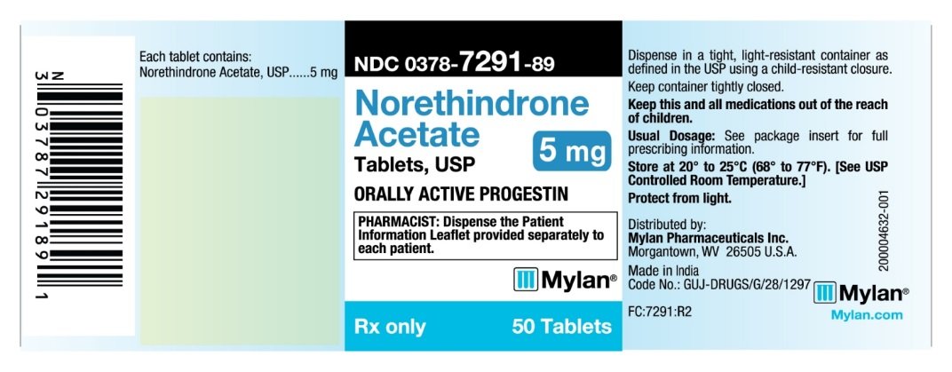 Norethindrone Tablets - FDA prescribing information, side effects and uses