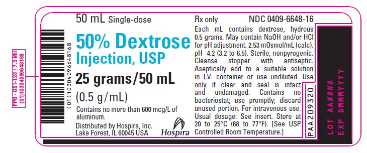 PRINCIPAL DISPLAY PANEL - 50 mL Vial Label-0409-6648-16