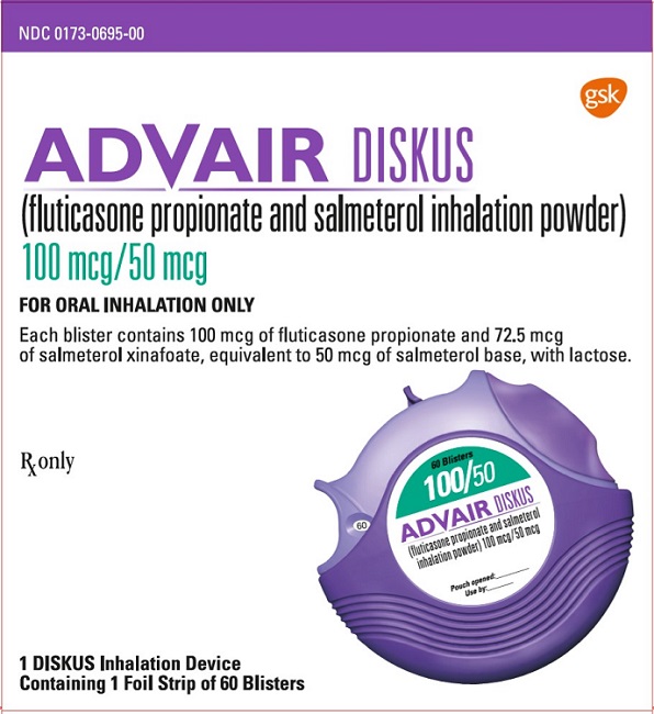 Advair Diskus 100mcg-50mcg carton