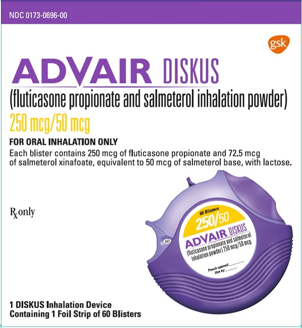 Advair Diskus 250mcg-50mcg carton