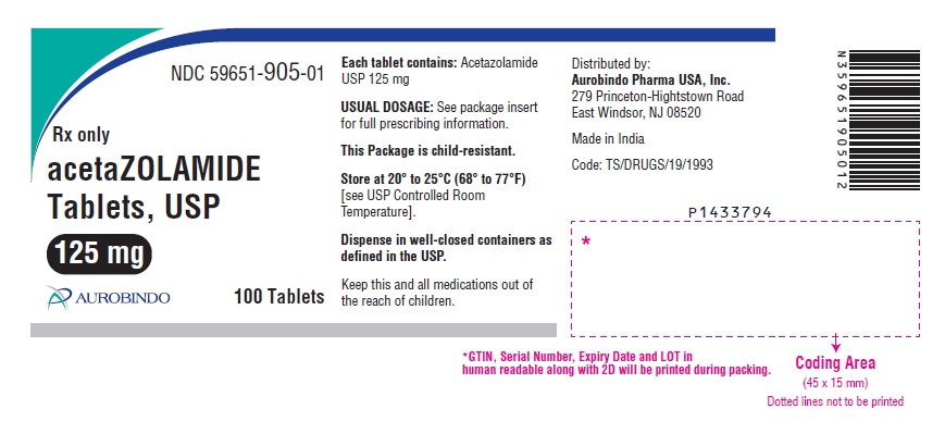 PACKAGE LABEL.PRINCIPAL DISPLAY PANEL- 125 mg (100 tablets bottle)