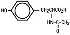 structural formula N-Acetyl-L-Tyrosine