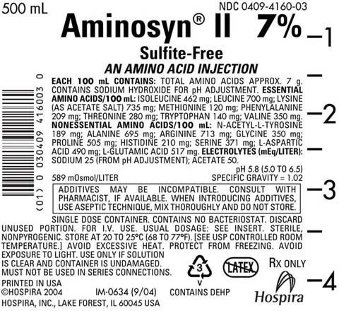 PRINCIPAL DISPLAY PANEL - 500 mL Bag Label - NDC 0409-4160