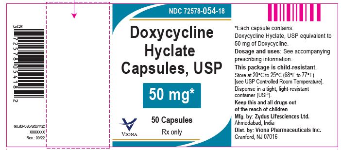 Doxycycline hyclate capsules