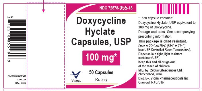 Doxycycline hyclate capsules